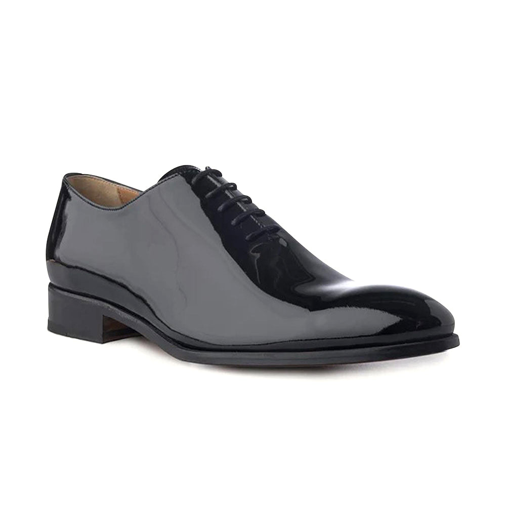Ace Marks Carlo Wholecut Oxford Plain Toe Black Patent