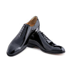 Ace Marks Carlo Wholecut Oxford Plain Toe Black Patent