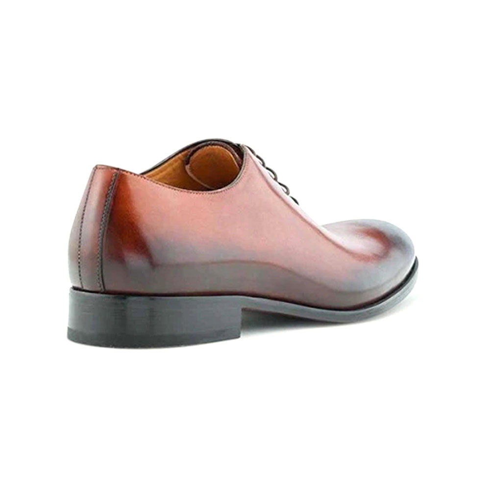 Ace Marks Carlo Wholecut Oxford Plain Toe Cognac Tramonto Patina