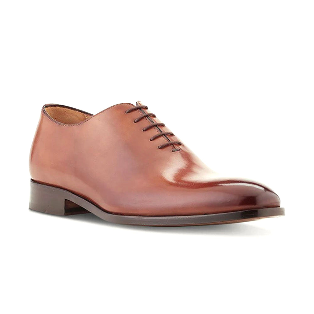 Ace Marks Carlo Wholecut Oxford Plain Toe Cuoio Antique