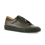 Ace Marks Duke Dress Sneakers In Black With Black Outsole