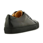 Ace Marks Duke Dress Sneakers In Black With Black Outsole