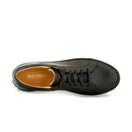 Ace Marks Duke Dress Sneakers In Black With Black Outsole