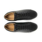 Ace Marks Duke Dress Sneakers In Black With White Outsole