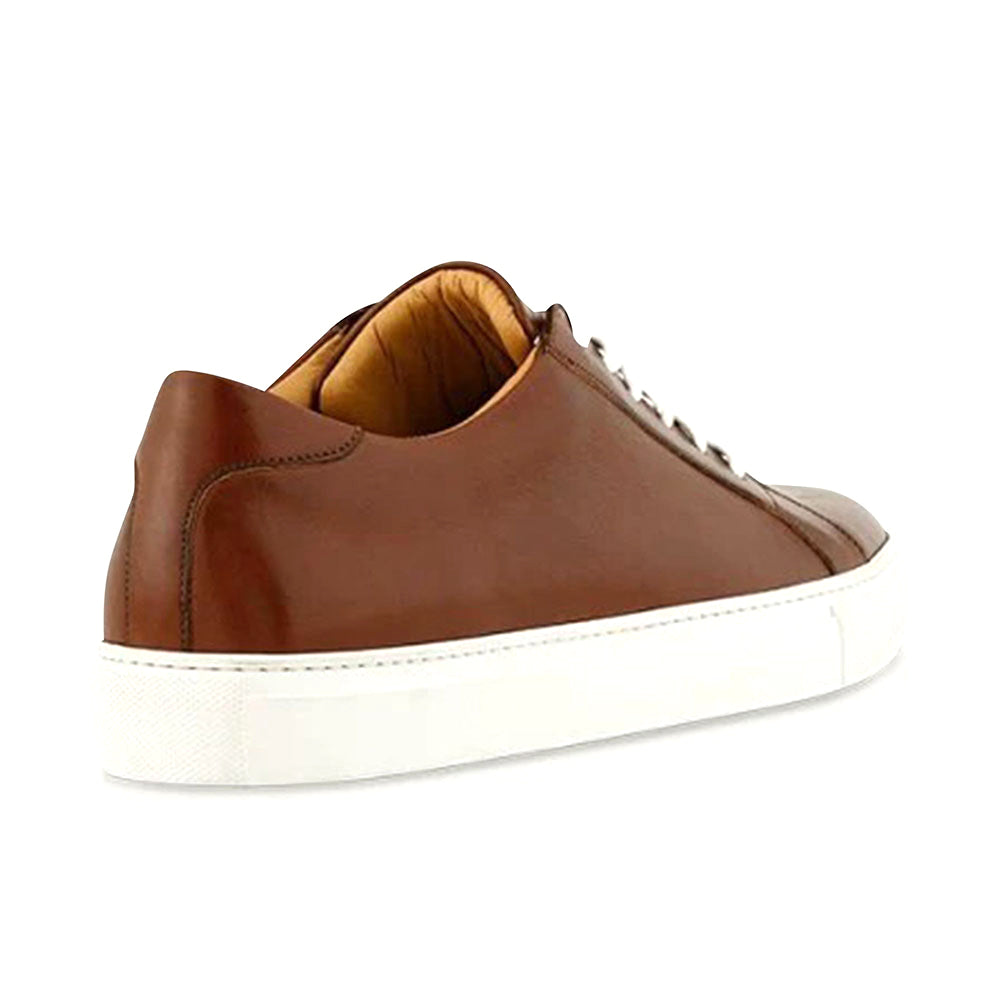 Ace Marks Duke Dress Sneakers In Brown With White Outsole