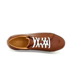 Ace Marks Duke Dress Sneakers In Brown With White Outsole