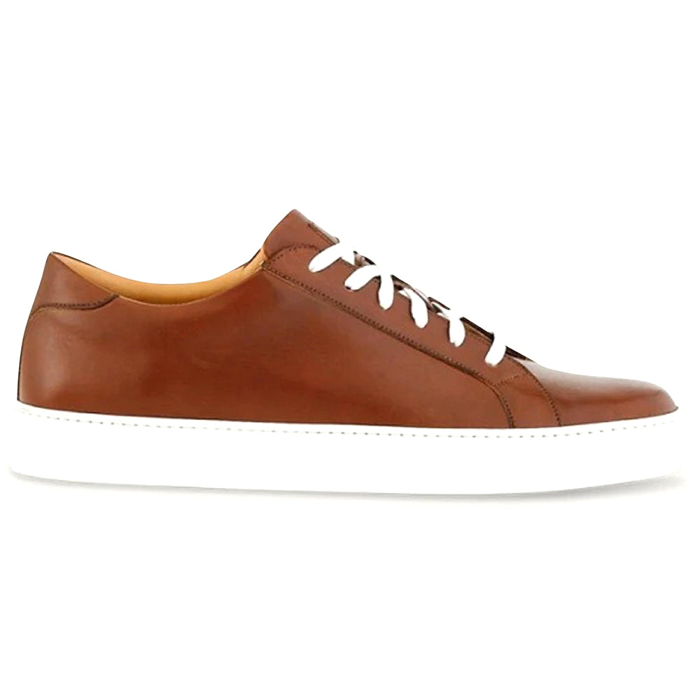 Ace Marks Duke Dress Sneakers In Brown With White Outsole
