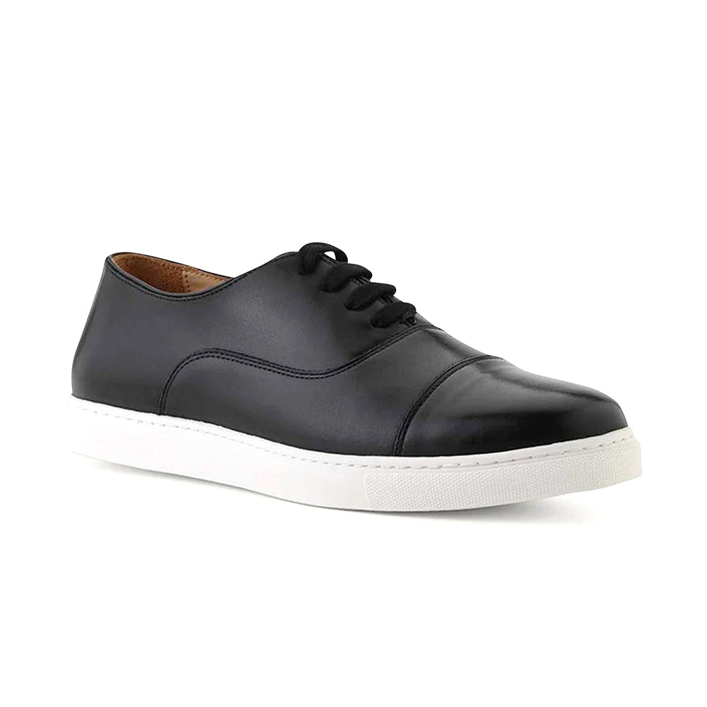 Ace Marks Filipo II Cap Toe Oxford Sneaker In Black