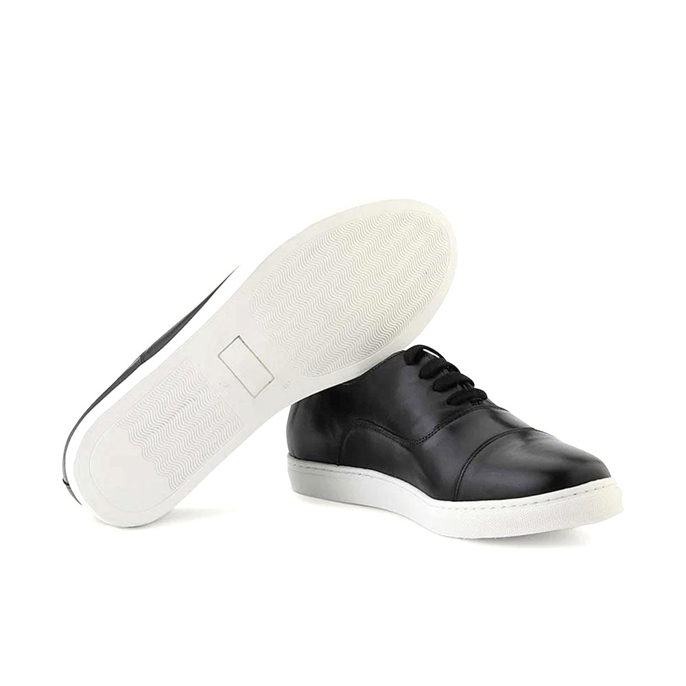 Ace Marks Filipo II Cap Toe Oxford Sneaker In Black