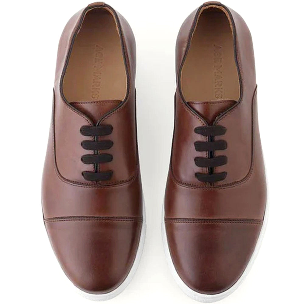 Ace Marks Filipo II Cap Toe Oxford Sneaker In Brown