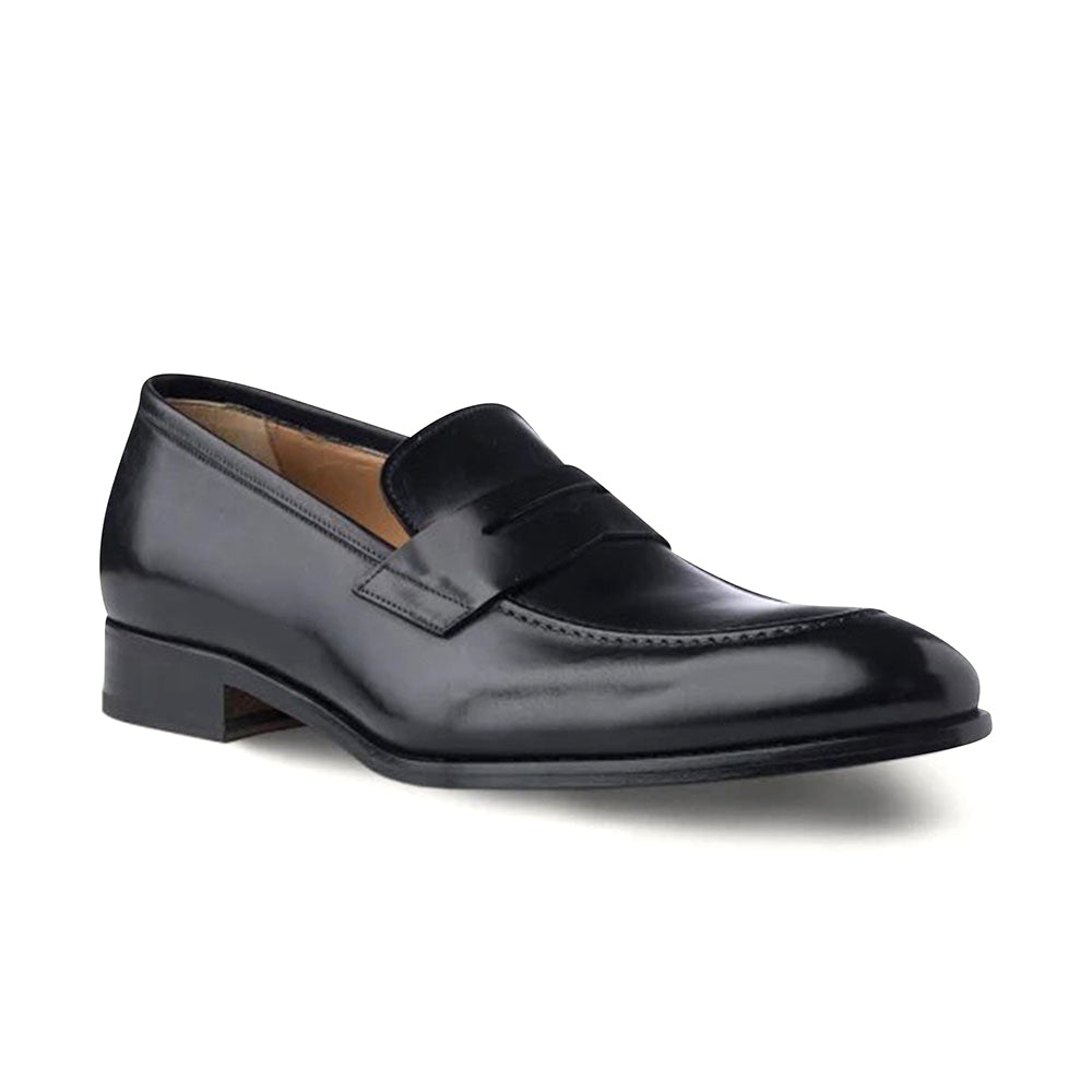 Ace Marks Greg Penny Loafer Black Antique