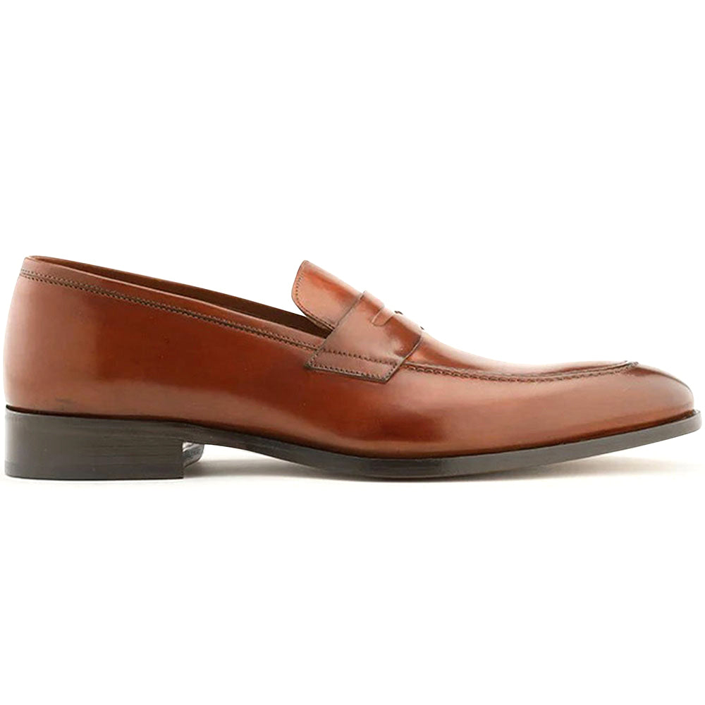 Ace Marks Greg Penny Loafer Cognac Antique