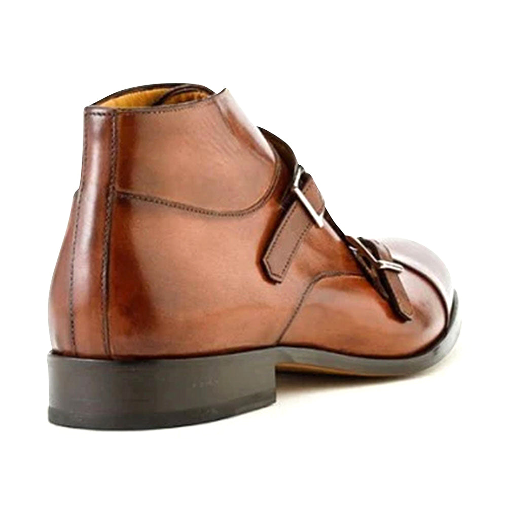 Ace Marks James Monkstrap Boot In Brown