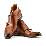 Ace Marks James Monkstrap Boot In Brown