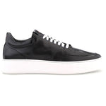 Ace Marks Kody Lightweight Travel Sneaker in Black Leather