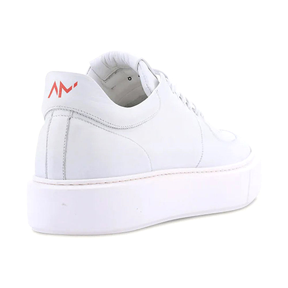 Ace Marks Kody Lightweight Travel Sneaker in Ice White Leather