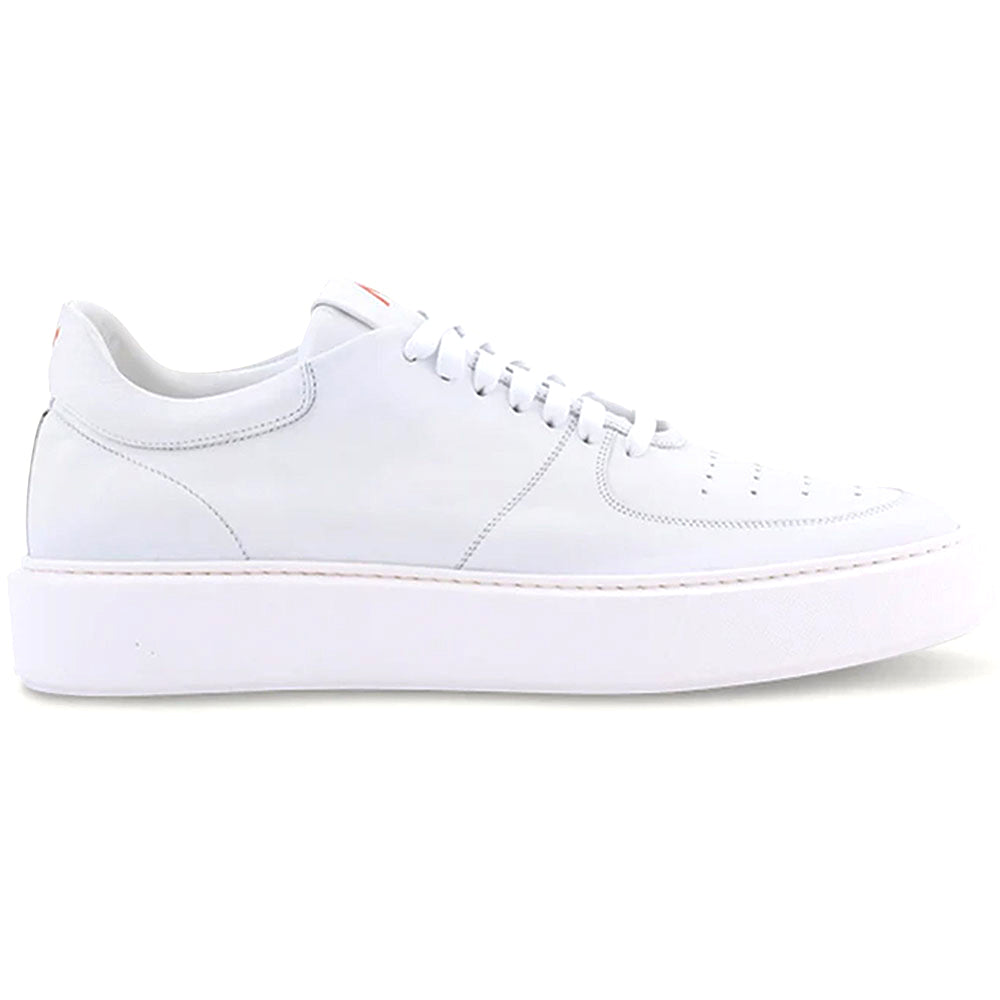 Ace Marks Kody Lightweight Travel Sneaker in Ice White Leather