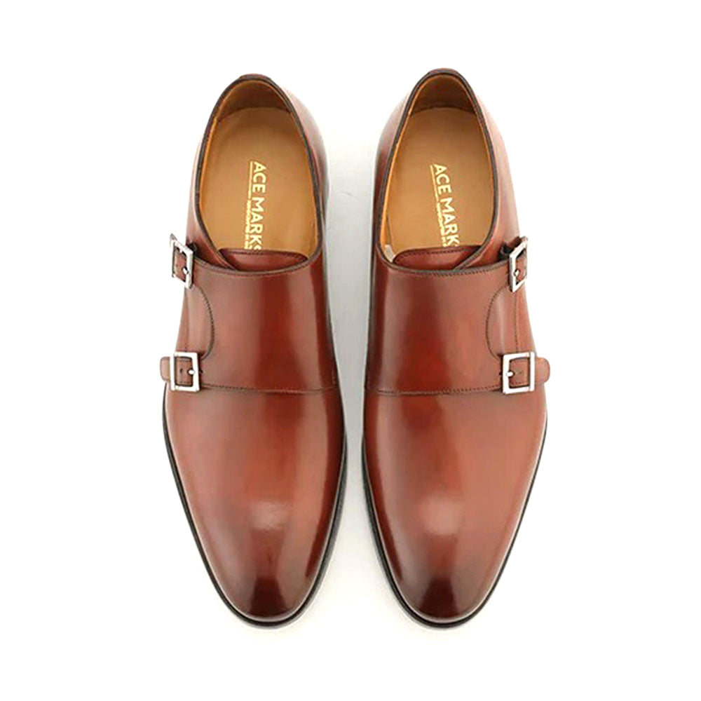 Ace Marks Kurt Monkstrap Brandy Antique
