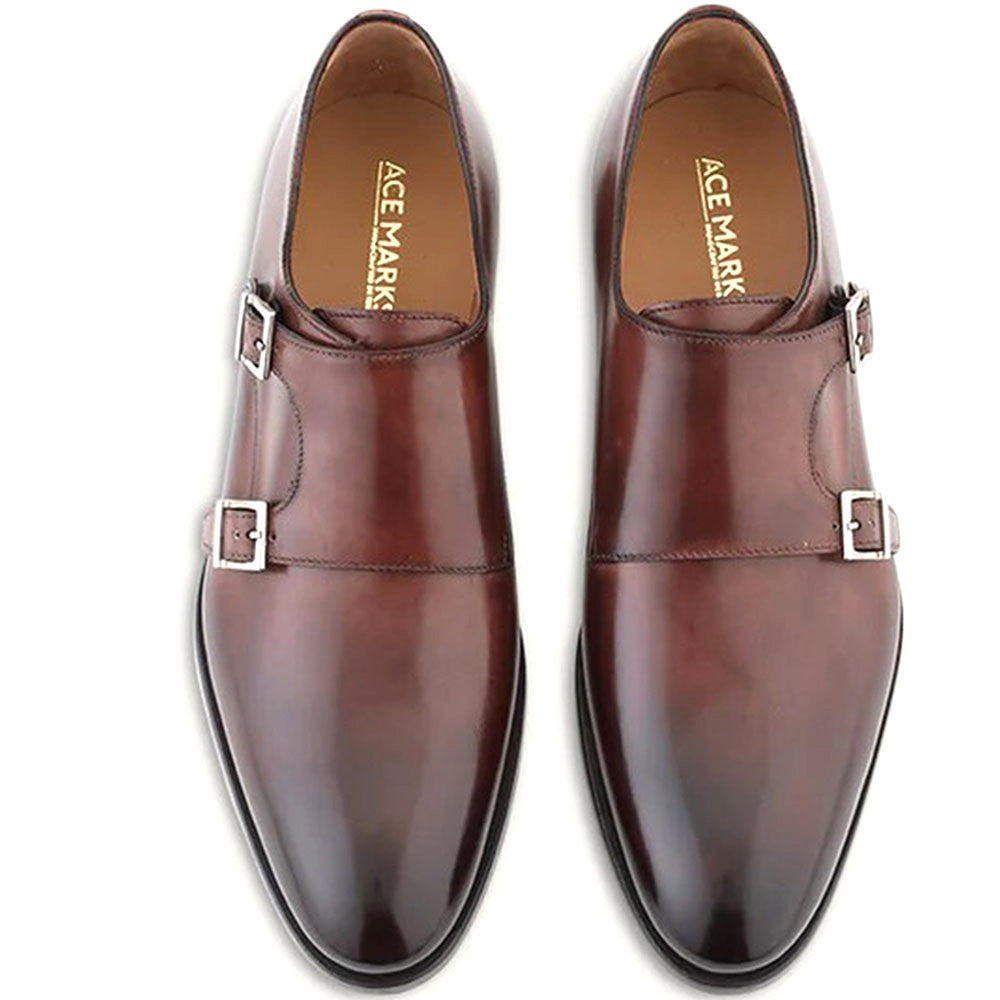 Ace Marks Kurt Monkstrap Brown Antique