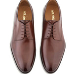 Ace Marks Louis Plain Toe Blucher Brown Antique
