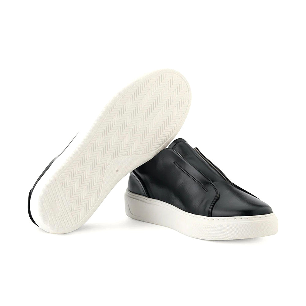 Ace Marks Misto Slip-On Sneaker In Black Leather
