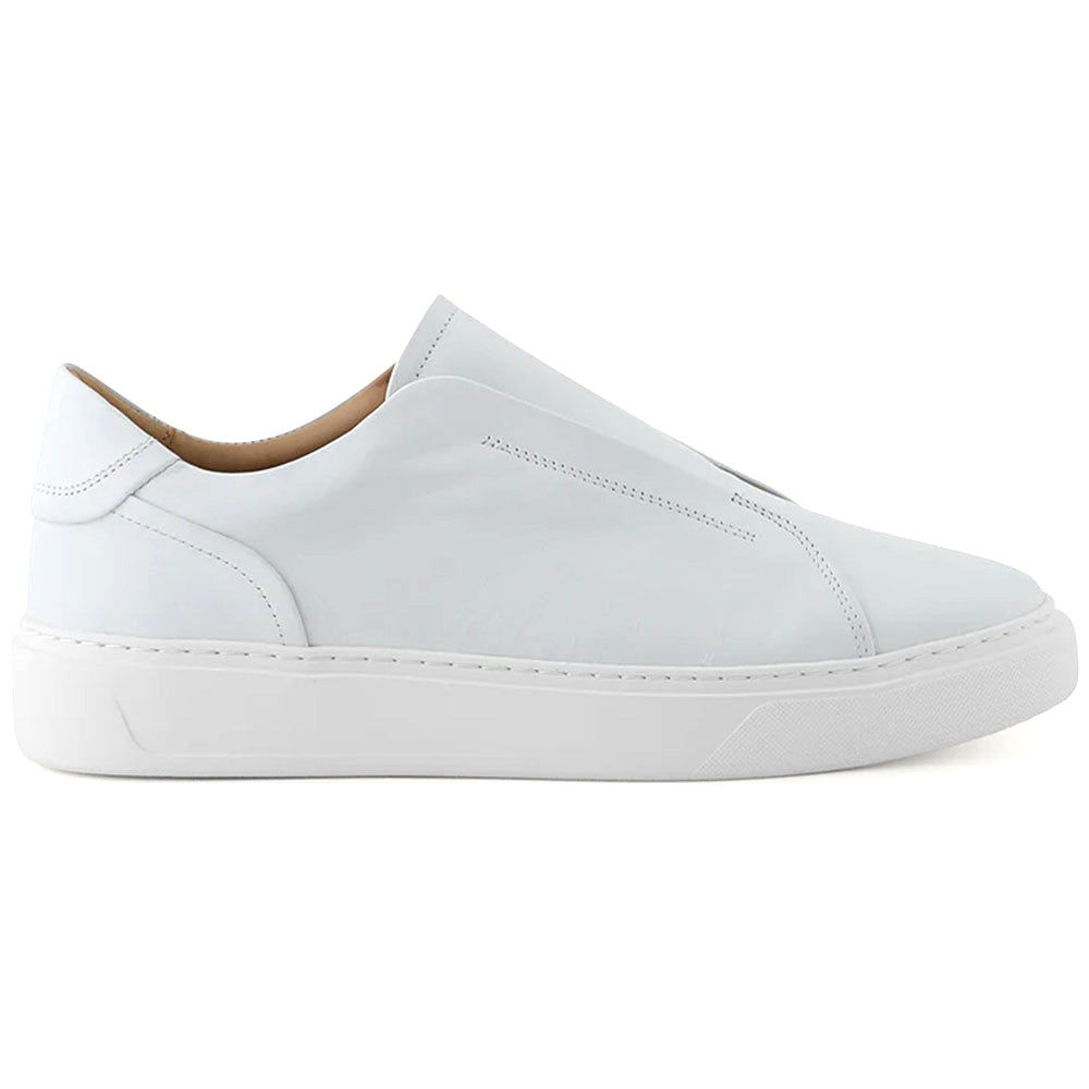 Ace Marks Misto Slip-On Sneaker In White Leather