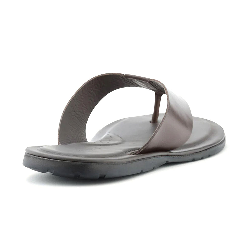 Ace Marks Oceanio Thong Sandals In Brown Leather