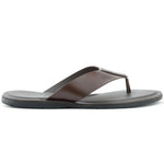 Ace Marks Oceanio Thong Sandals In Brown Leather