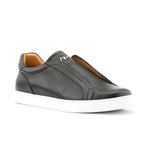 Ace Marks Saint Elastic Slip On Sneaker In Black Leather