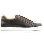 Ace Marks Saint Elastic Slip On Sneaker In Black Leather