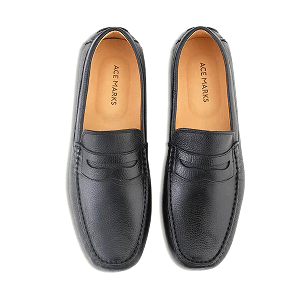 Ace Marks Santi Moccasin In Black