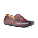 Ace Marks Santi Moccasin In Cognac Antique