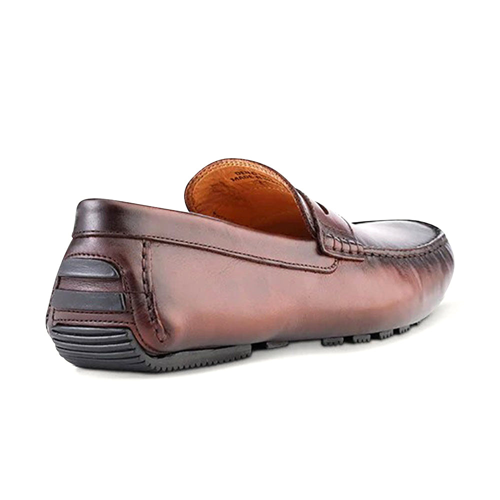 Ace Marks Santi Moccasin In Cognac Antique
