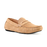 Ace Marks Santi Moccasin In Cuoio Suede
