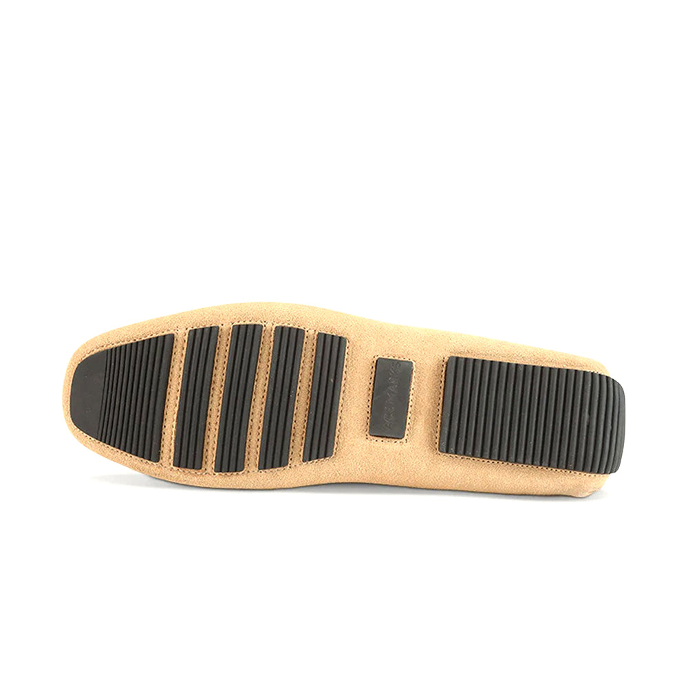 Ace Marks Santi Moccasin In Cuoio Suede