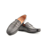 Ace Marks Santi Moccasin In Grey Antique