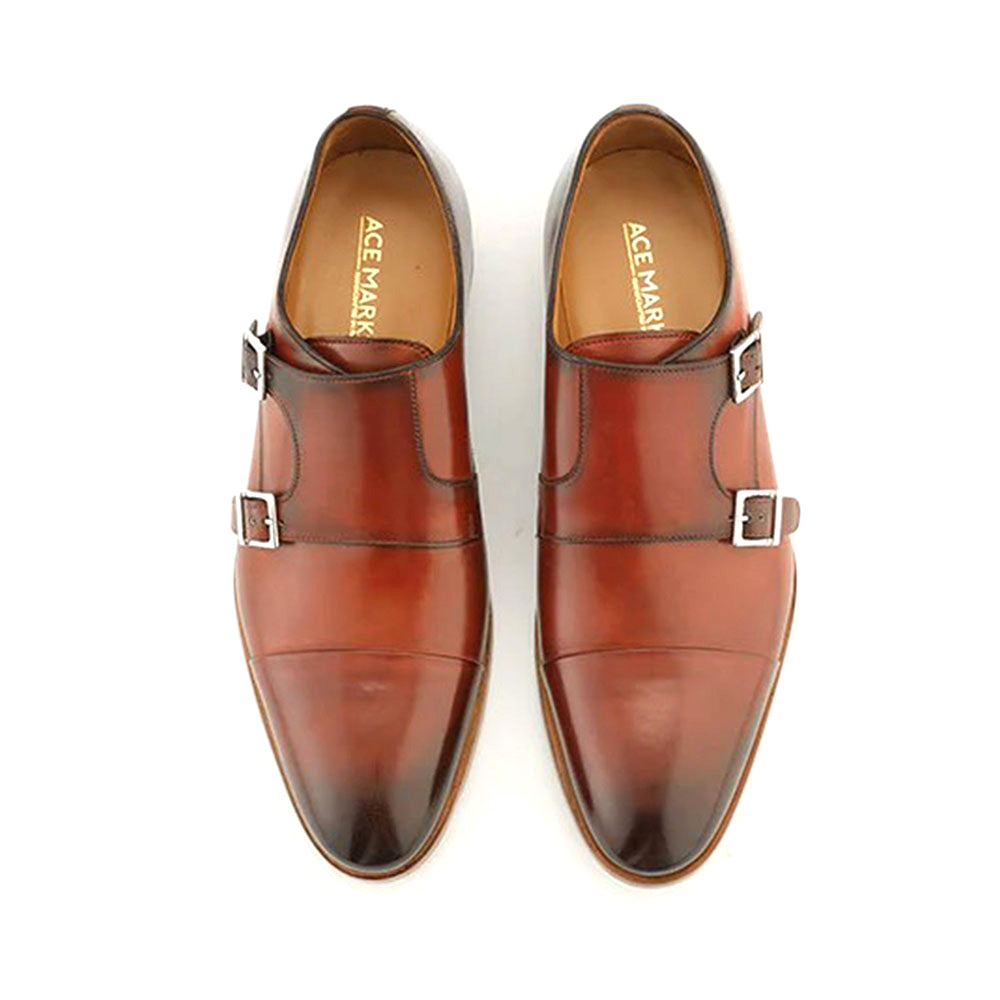 Ace Marks Theo Monkstrap Brandy Nicol Antique