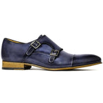 Ace Marks Theo Monkstrap Vela Blue Nicol Antique