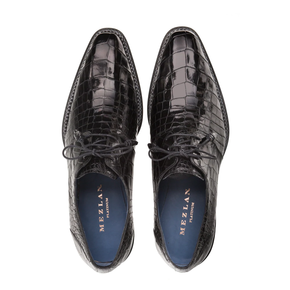 Mezlan Aegis Alligator Derby Black (4733-J)