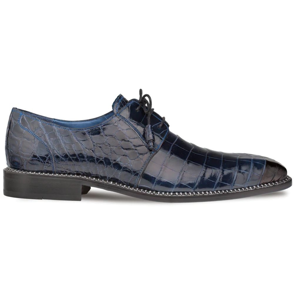 Mezlan Aegis Alligator Derby Blue