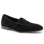Zelli X Sueded Italian Goatskin Loafer Black (16-681-BLK)
