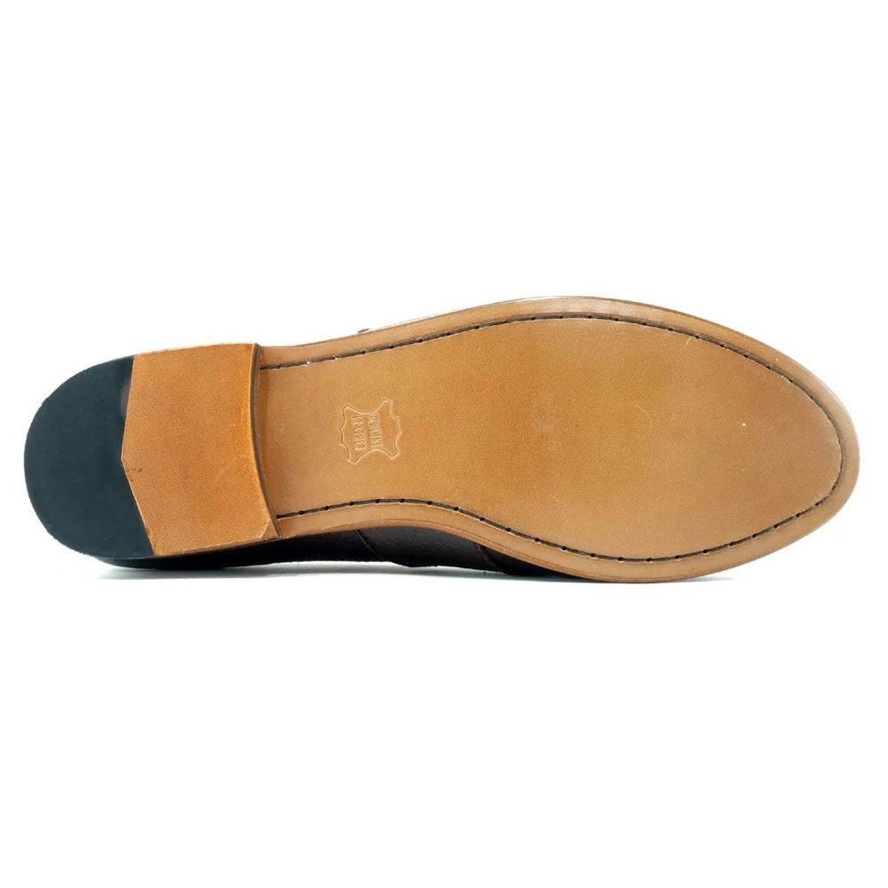 Alan Payne Barney Deerskin Penny Loafers Brown