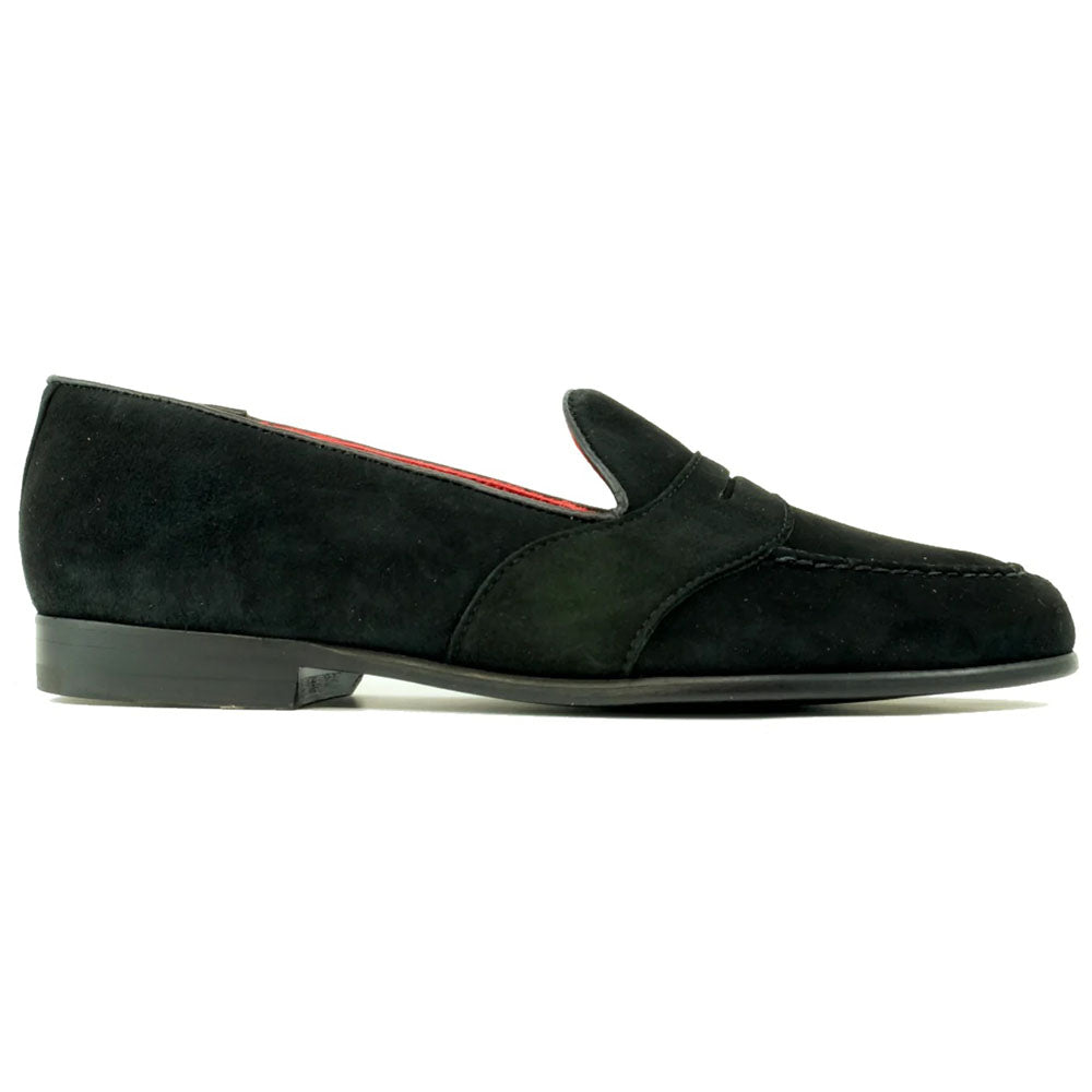 Alan Payne Barney Suede Loafers Black