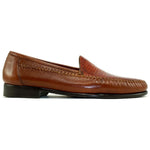 Alan Payne Bergamo Deerskin & Lizard Loafers Antique Honey