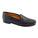 Alan Payne Bergamo Deerskin & Lizard Loafers Black