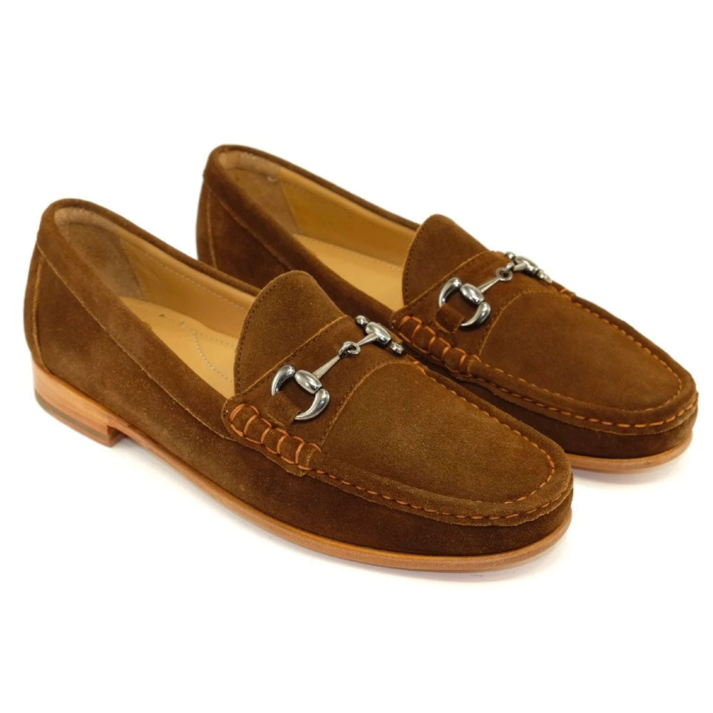 Alan Payne Bit Suede Loafers Snuff