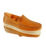 Alan Payne Boulder Grain Calfskin Loafers Tan