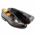 Alan Payne Brockton Penny Loafers Black