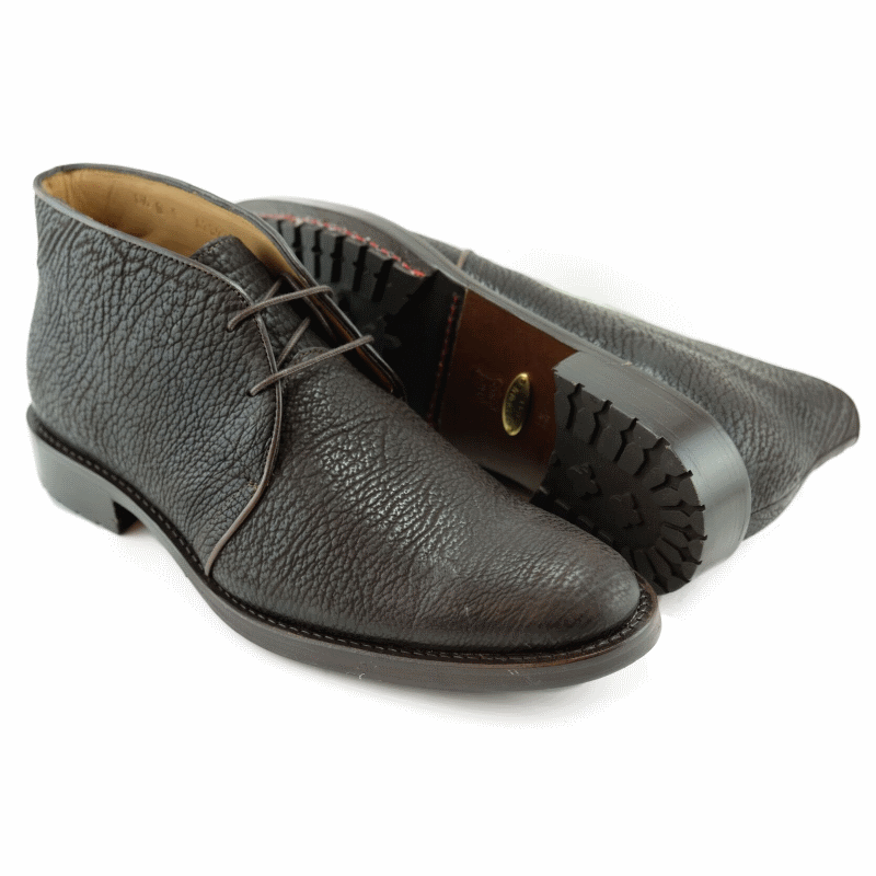 Alan Payne Burt Deerskin Chukka Boots Brown