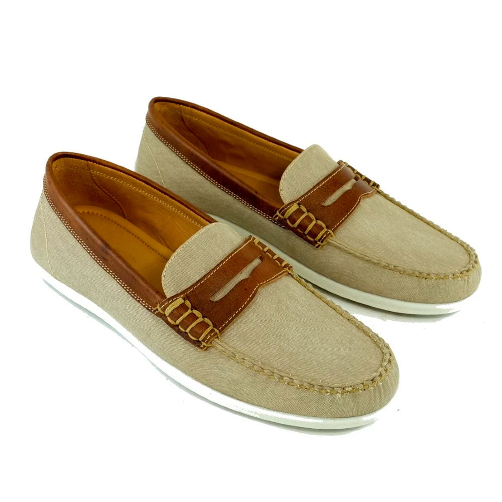 Alan Payne Cannes Penny Loafers Oyster/Tan